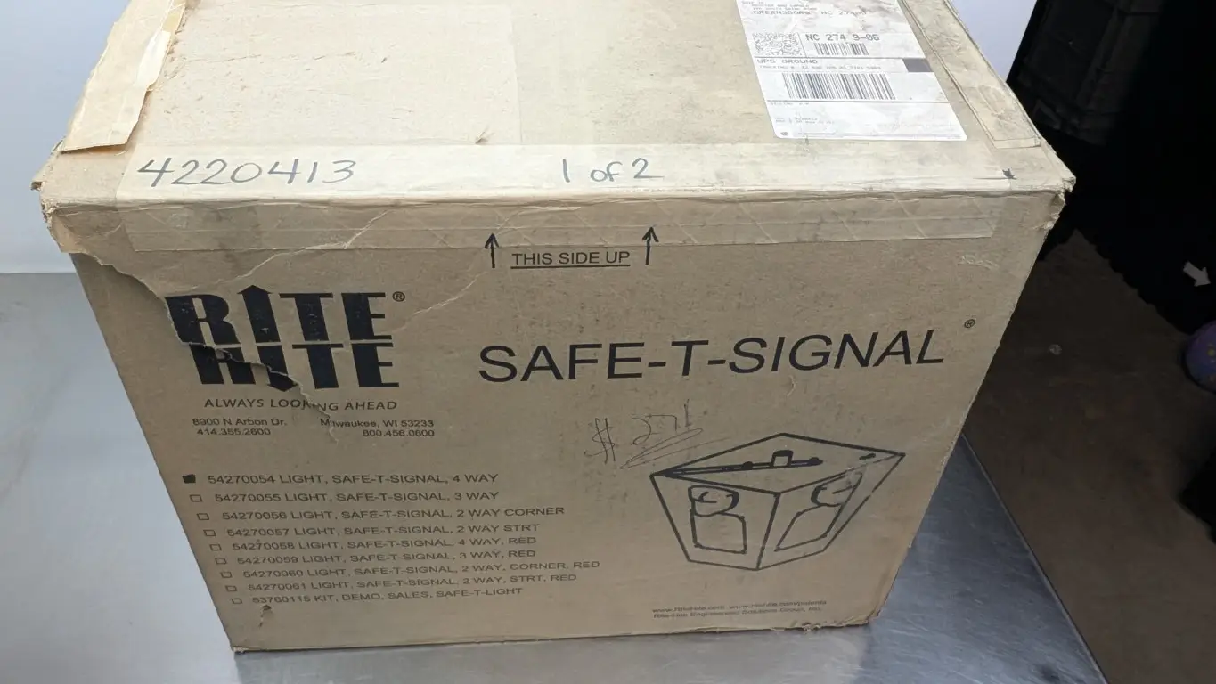 Rite-Hite 54270054 Safe-T-Signal Traffic Warning System 100-240VAC 4-Way