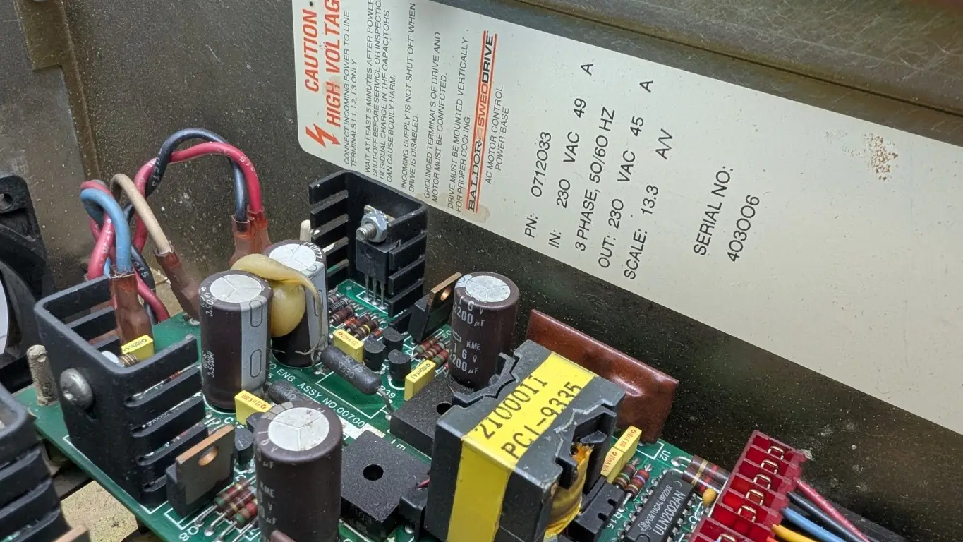 Baldor 712-47-175-SOO1 Spindle Drive 0712033 SWEO Fadal VMC15 230VAC 38A 230VAC 10 HP - Image 8