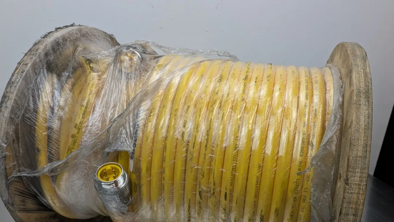 Turck RSM RKM 461-60M/S3059 Extension Cable Cordset U-38939 7/8" Male 4-Pin 7/8" Female 4-Pin 60m Yellow - Image 5