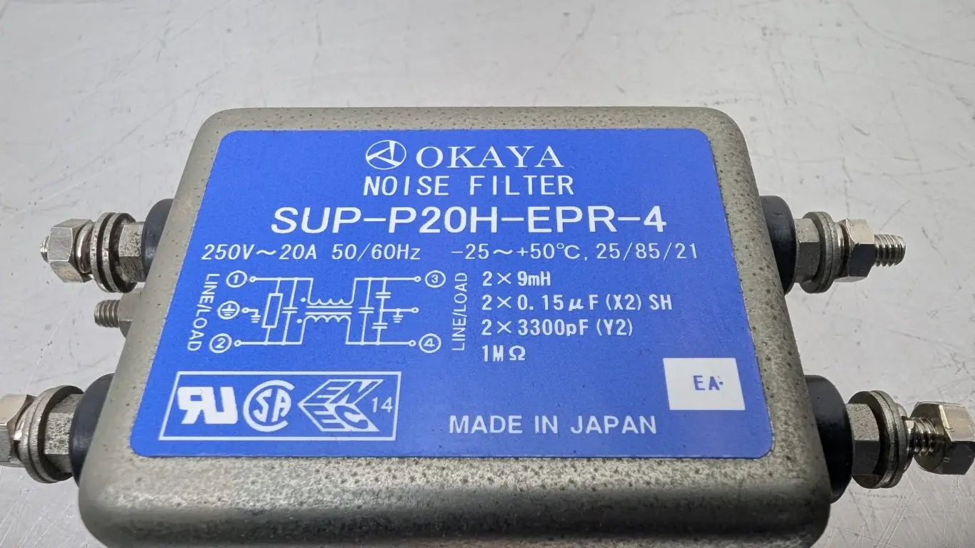 Okaya SUP-P20H-EPR-4 Noise Filter 250VAC - Image 4