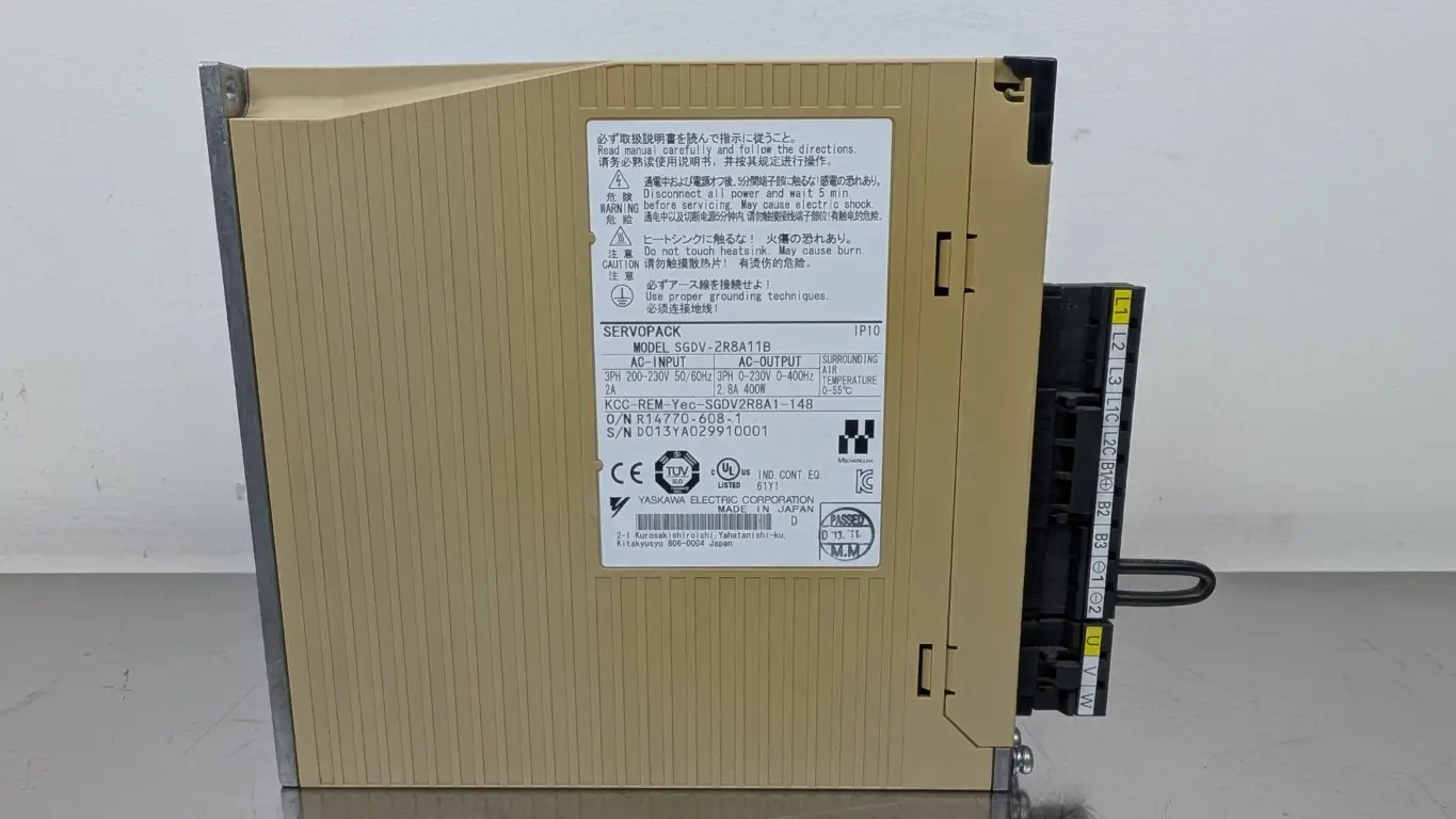 Yaskawa SGDV-2R8A11B AC Servo Drive 200-230VAC 2A to 0-230VAC 2.8A 400W 0-400Hz - Image 4