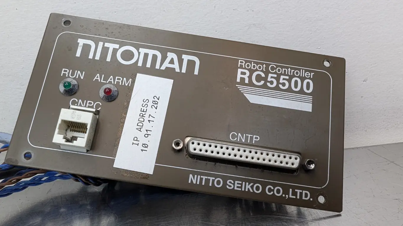 Nitto Seiko RC5500 Robot Controller CNTP CNPC Run Alarm Panel - Image 2