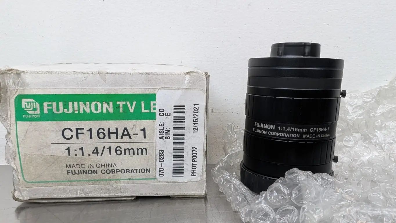 Fujinon CF16HA-1 TV Lens LFC-CF16 DVT Sensors 1:1.4/16mm