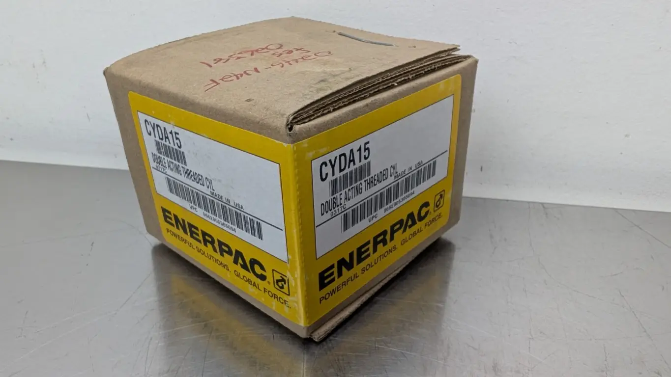 Enerpac CYDA15 Double Acting Hydraulic Cylinder 1200 lbs 1.56″ Stroke max 3000 PSI Factory Sealed