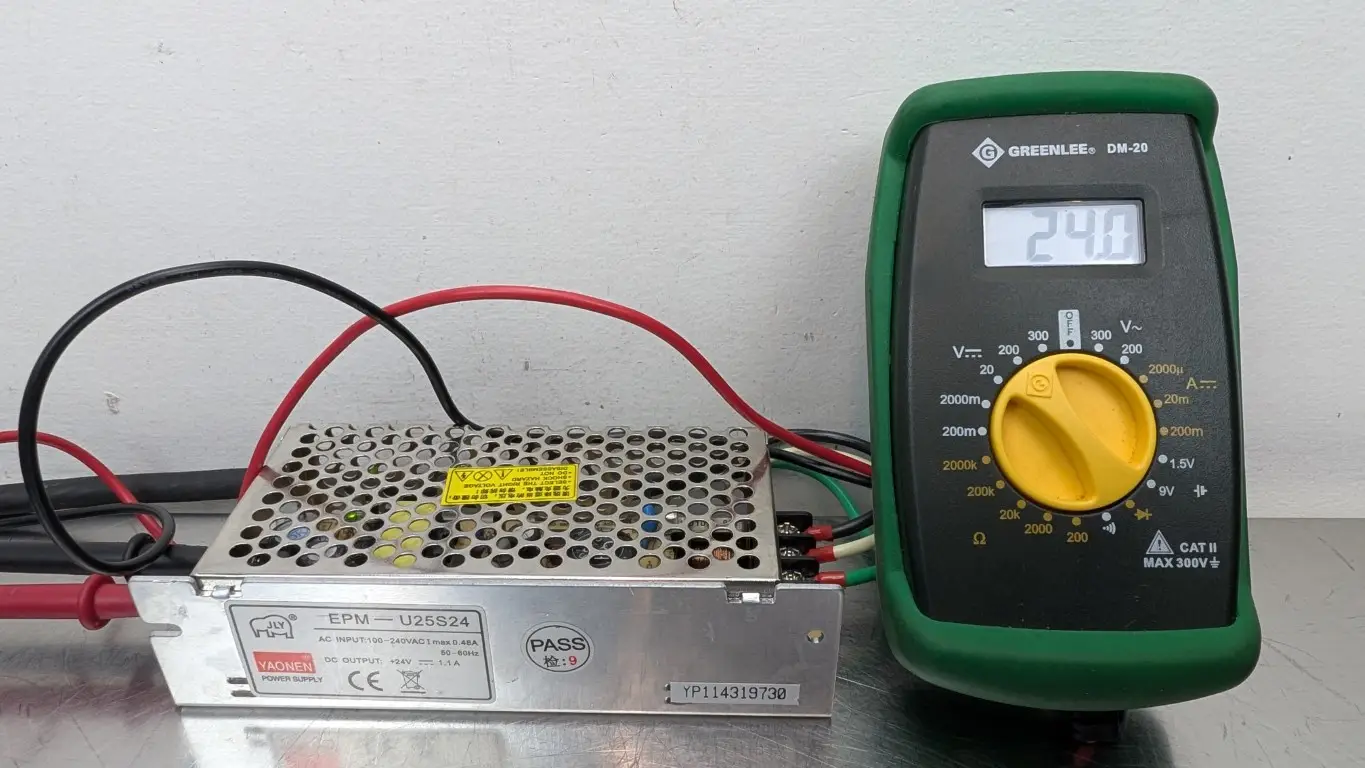 Yaonen EPM-U25S24 Power Supply 100-240VAC 0.48A to 24VDC 1.1A Powers up