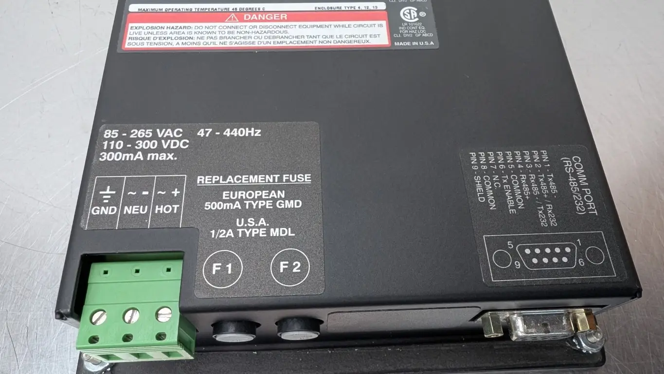 Allen-Bradley 2707-L8P2 Operator Interface DTAM Plus Ser C Rev B 85-265VAC/110-300VDC 300mA Powers up - Image 8