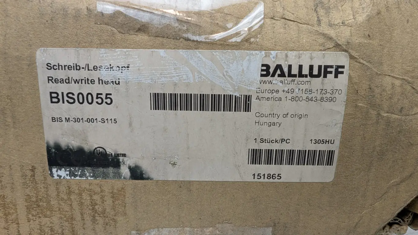 Balluff BIS0055 RFID Read/Write Head BIS M-301-001-S115 Male 8-Pin - Image 7