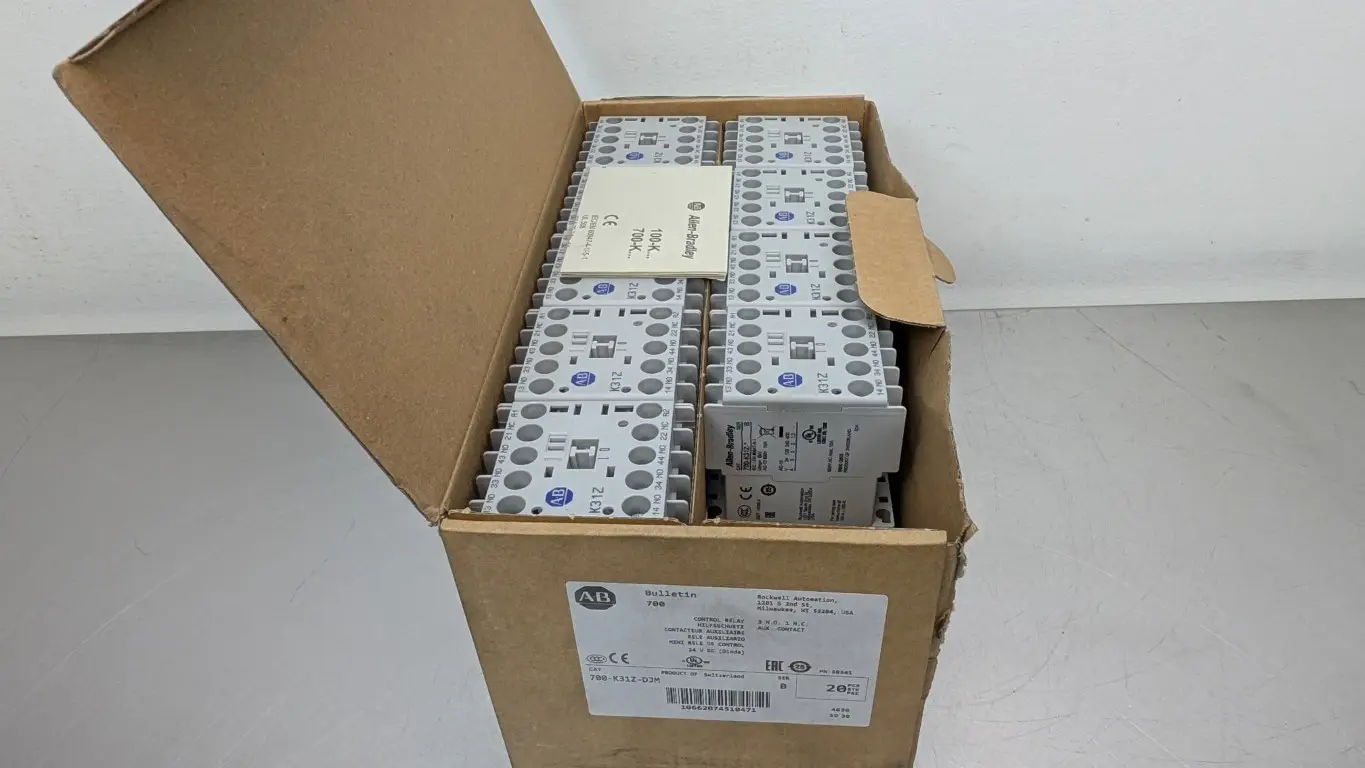 19 Pack Allen-Bradley 700-K31Z-DJM Control Relay Ser B 3NO 1NC 600VAC 10A