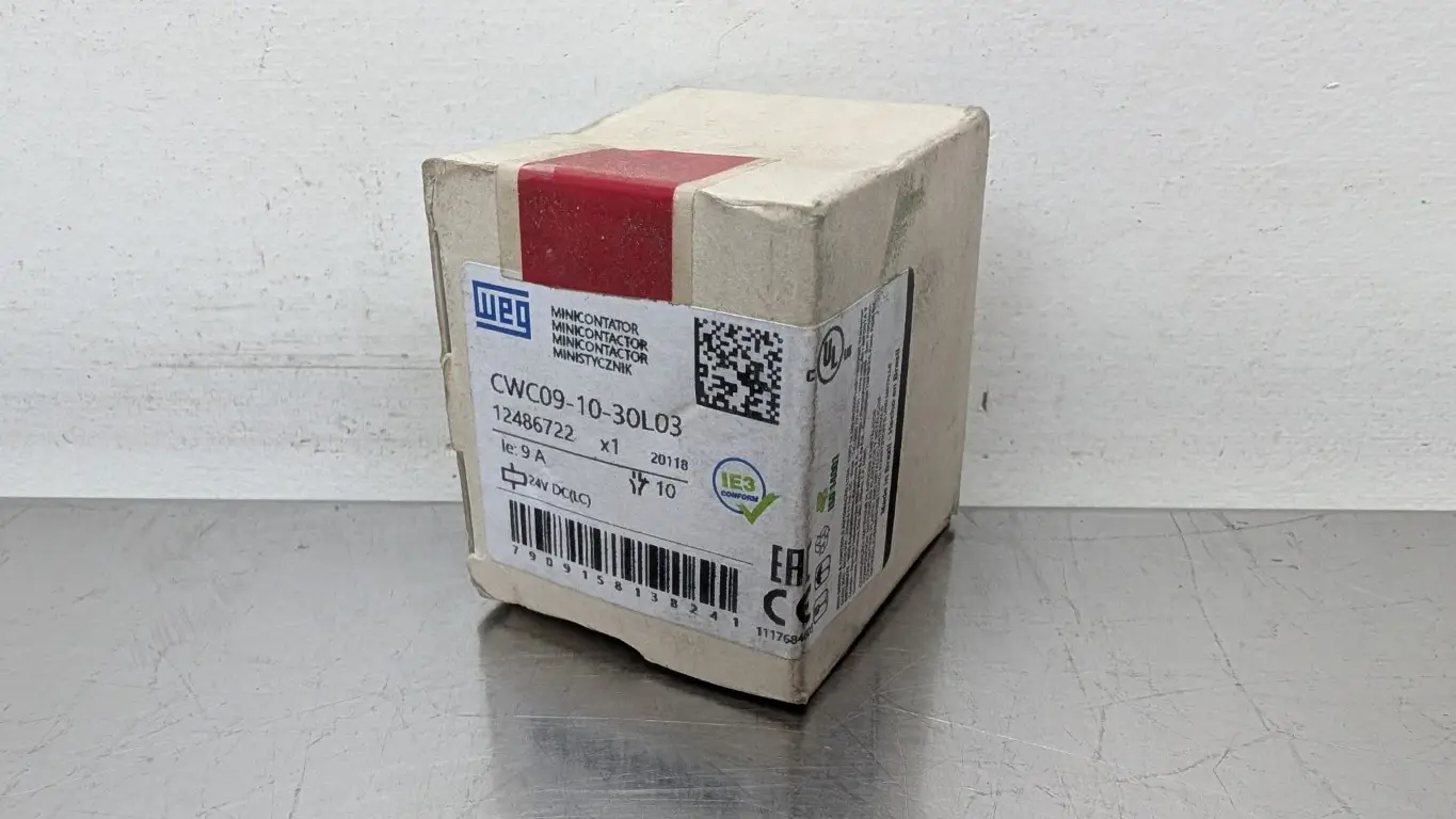 Weg CWC09-10-30L03 Mini-Contactor 12486722 24VDC Coil 9A