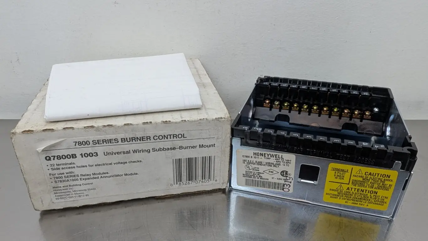 Honeywell Q7800B 1003 Universal Wiring Subbase-Burner Mount 22 Terminals