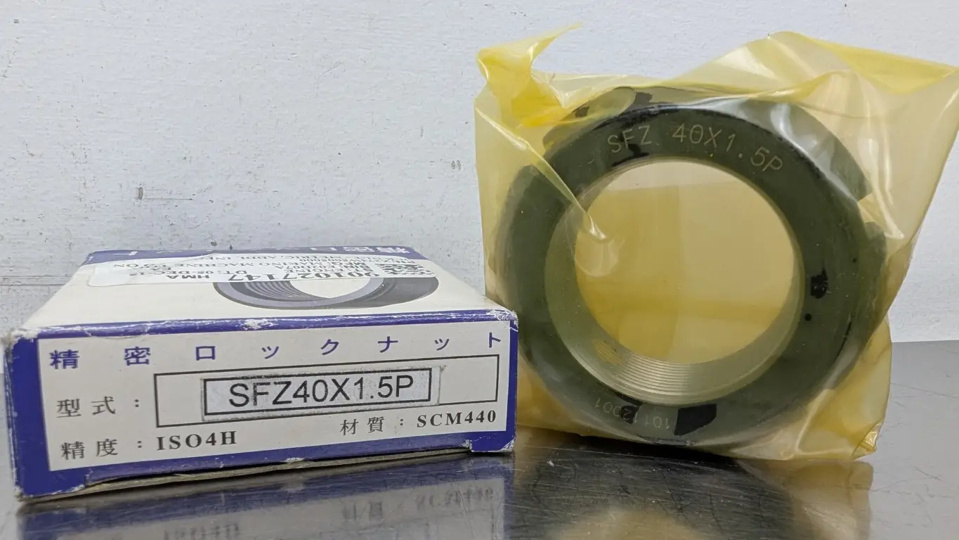 Nikki SFZ40X1.5P Precision Locknut 40mm ID 59mm OD 22mm Wide