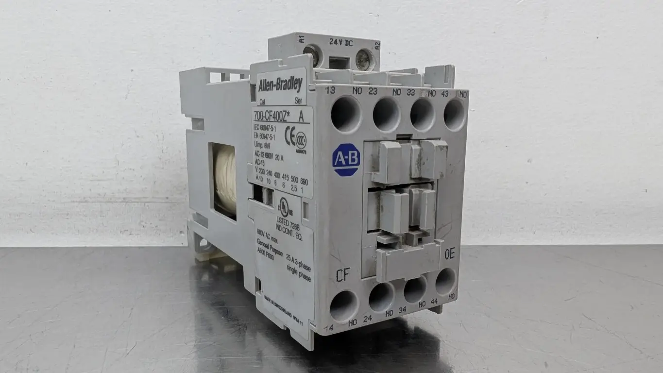 Allen-Bradley 700-CF400DJ Control Relay Ser A 4NO 24VDC Coil 600VAC 10A New Damaged
