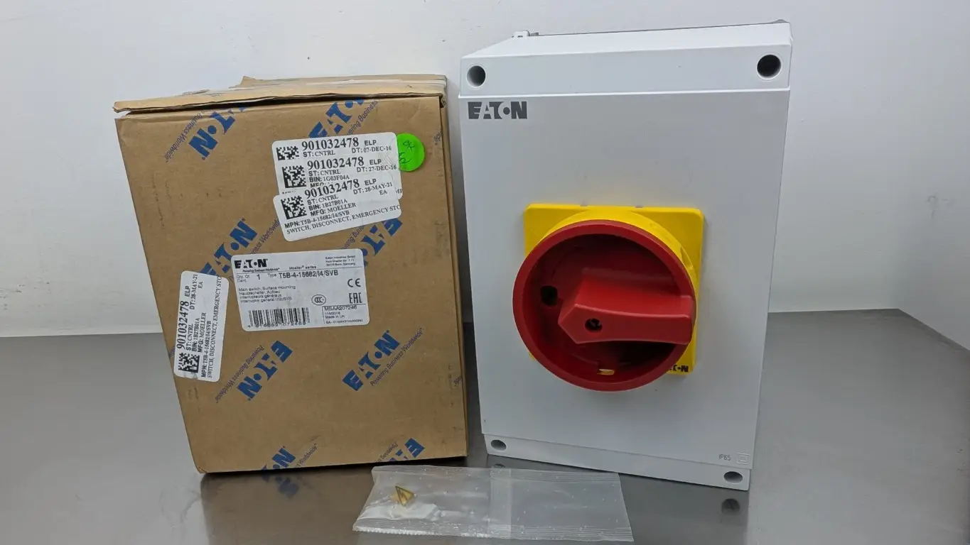 Eaton T5B-4-15682/I4/SVB Rotary Main Switch Disconnect 207246 63A Red