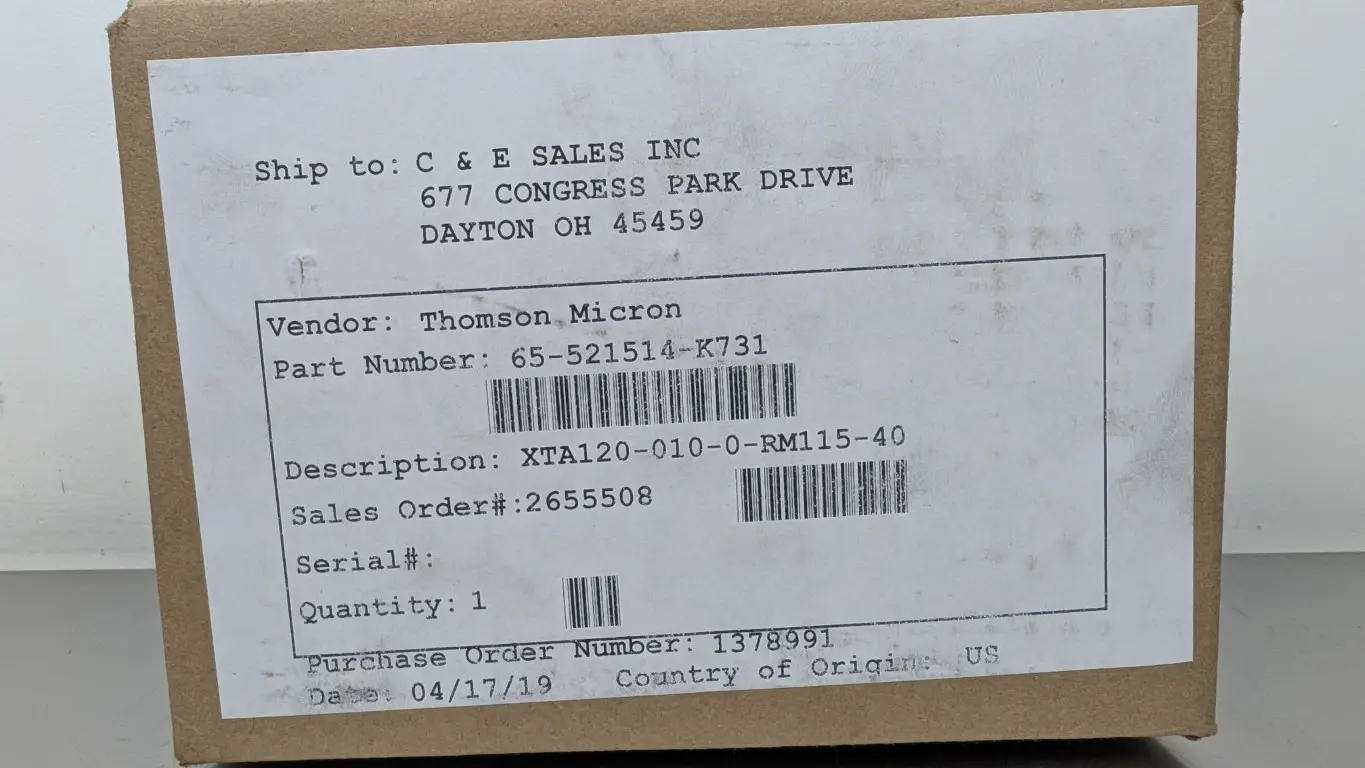 Boston Gear XTA120-010-0-RM115-40 Planetary Gearbox 65-521514-K731 Thomson Micron - Image 4