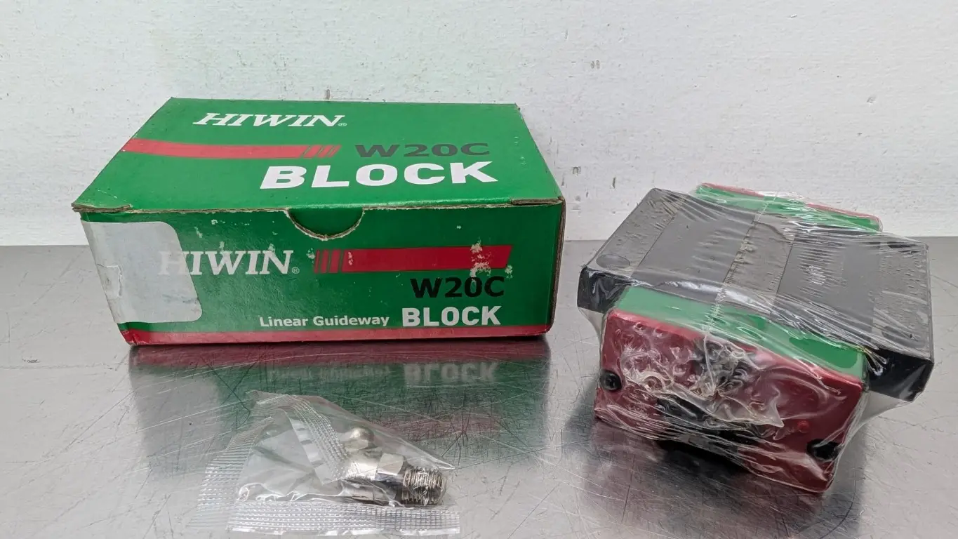HIWIN HGW20CCZ0C Linear Guide Block Bearing 5-001113 63mm Wide 77.5mm Long 30mm Tall