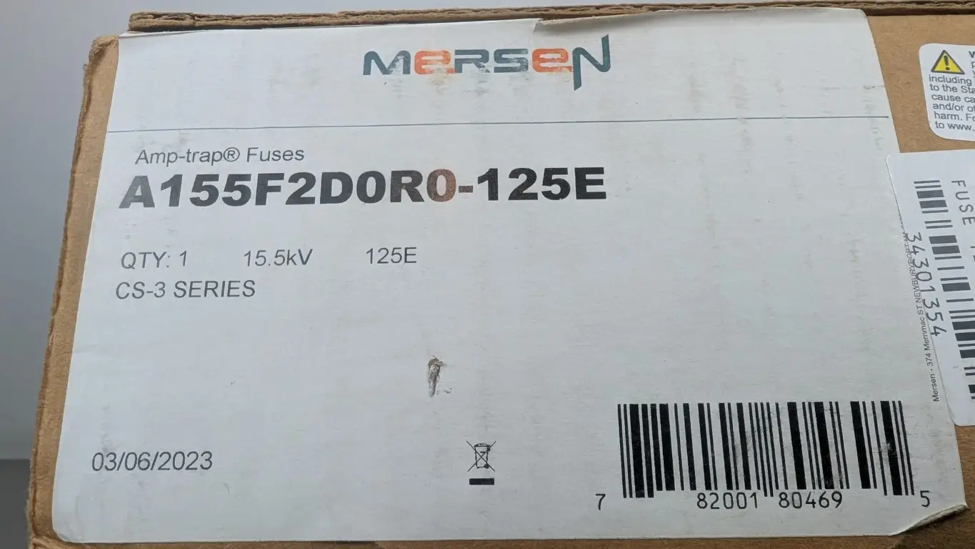 Mersen A155F2D0R0-125E Fuse AMP-TRAP 125A CS-3 - Image 4