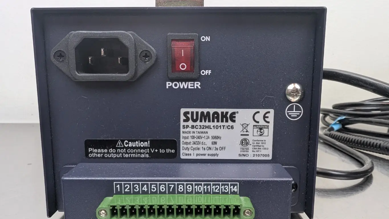 Sumake SP-BC32HL101T/C Electric Torque Screwdriver and Power Supply EA-BN210L/C6 32VDC/100-240VAC 1.2A 1-10 KGf/cm 0.1-0.98 Nm 1000 RPM - Image 9