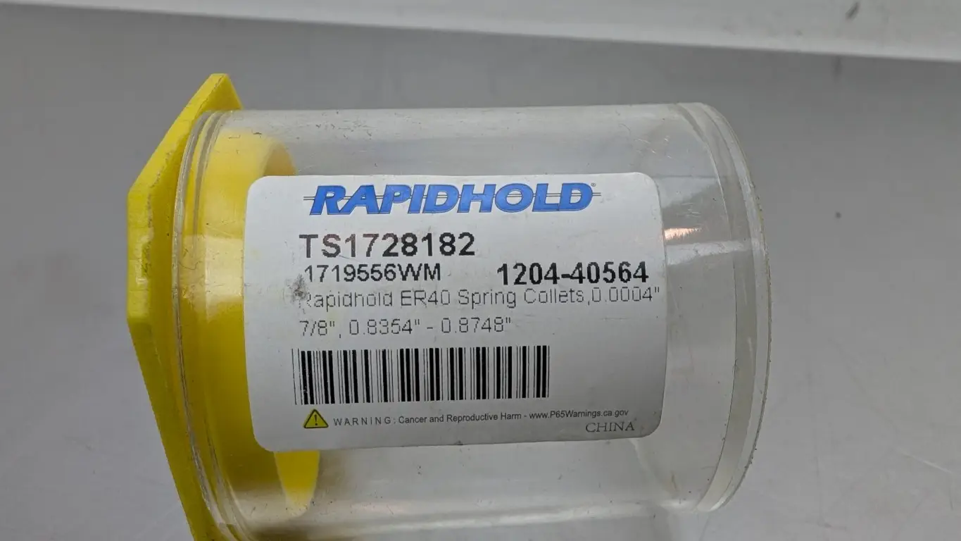 Rapidhold TS1728182 Spring Collet ER40 7/8" 0.0004" - Image 4